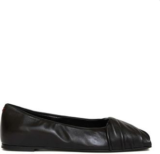 Halmanera ballerina spuntata pelle nera - Dames - Ballerinas - Zwart - 40 EU - Leer - Schoenen