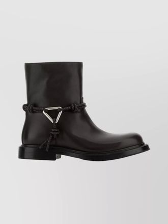 Bottega Veneta leather james ankle boots