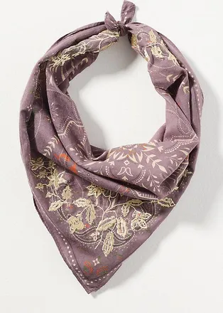 Elizabeth Gillett 100% Cotton Embroidered Bandana