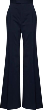 Vivienne Westwood Wijde Pijpen Broek - Dames - Wijde Broeken - Blauw - M - Wol - Broeken