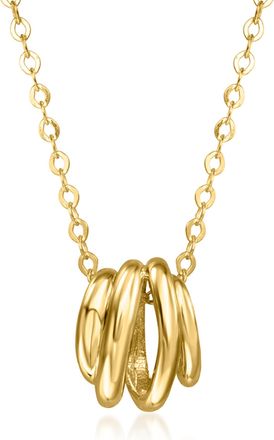 Canaria Canaria Italian 10kt Yellow Gold Petite Spiral Pendant Necklace