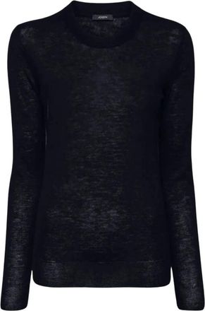 Joseph Cashair Ronde Hals Jumper - Dames - Ronde hals truien - Blauw - S - Wol - Truien & Vesten