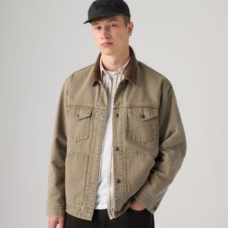 Levi's Munroe Trucker Jacket - Mens - 2XL - Green