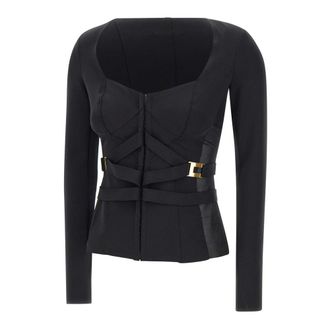 Elisabetta Franchi Jacket in bi-elastic fabric