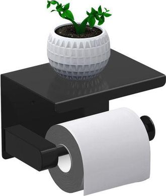 OEM Portarrollos De Papel Higi&eacute;nico, Soporte Para Rollo Sin Taladrar, Dispensador De Papel Higi&eacute;nico Con Estante, Acero Inoxidable Sus 304, Autoadhesivo Y