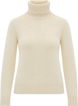 Fabiana Filippi Yellow Cashmere Turtleneck Sweater
