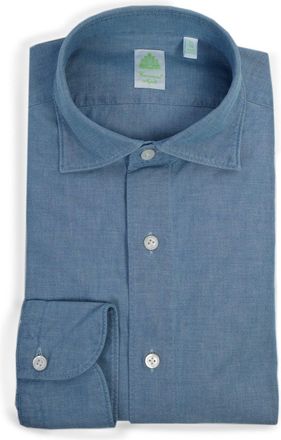 Finamore Gaeta Chambray Tailored Shirt