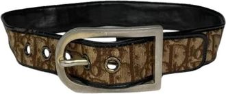 Dior Pre-owned Saddle Riem - Dames - Vintage Accessoires - Beige - ONE Size - Leer - Vintage