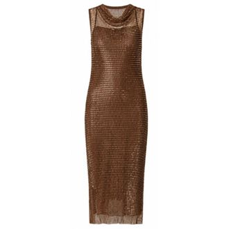 Pinko Pinko, Kleedjes, Dames, Bruin, S, Pinko Jurken