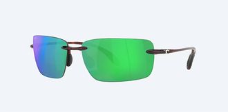 Costa Unisex Gulfshore Polarized Sunglasses In Tortoise Frame Green Mirror