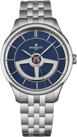 Perrelet First Class Double Rotor Automatic Blue Dial Mens Watch A1090/6