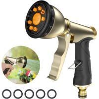 OEM Pistola De Riego Met&aacute;lica, Pulverizador De Jard&iacute;n, 9 Modos De Riego, Pulverizador De Jard&iacute;n De Alta Presi&oacute;n Para Regar C&eacute;sped, Lavar Coches, Mascotas 
