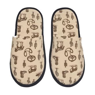 Generic Western Cowboy (1) Men Women Sliders Slip On House Slippers Lightweight House Shoes For Indoor Outdoor Bedroom M