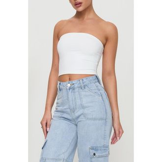 Princess Polly Tomlin Tube Top in White at Nordstrom, Size 10