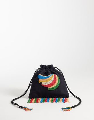 Never Fully Dressed Borsetta con dettaglio banana-Nero