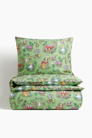 H&M Gemusterte Bettw&auml;sche - Green