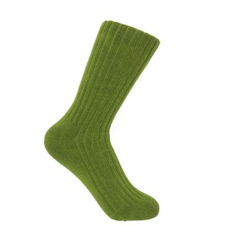 Peper Harow Ribbed Womens Bed Socks - Green