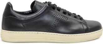 Tom Ford Black Leather Sneakers