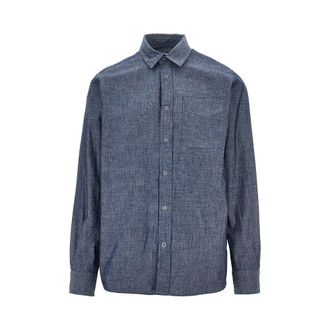 For&eacute;t Maple chambray denim shirt Man S