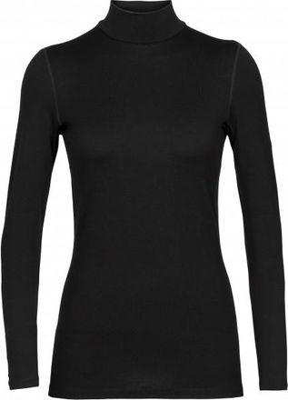 Icebreaker 260 Tech L/S Turtleneck Merinounterwäsche für Damen | schwarz