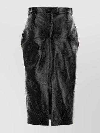 Lanvin leather pencil skirt