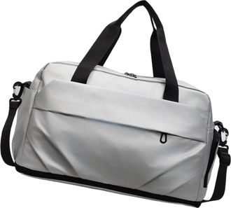 Generic Travel Duffle Bag,Overnight Weekends Bag Workout Gym Bags Fashion Water Resistant Personals Item Shoulder Bags Gifts, Silver