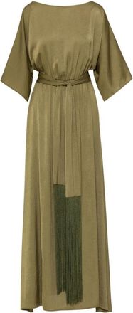 Access Fashion Shirtdress Maxi - Dames - Maxi kleedjes - Groen - M/L - Kleedjes