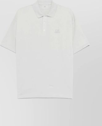 C.P. Company cotton logo polo shirt