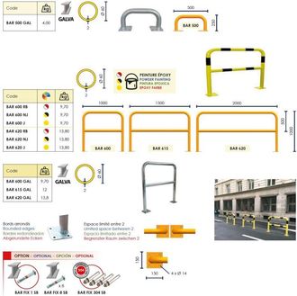Viso Viso - Barrera De Seguridad 2000x1000mm Galvanozado &Oslash; 60mm Metalworks Bar620gal