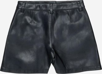 Diesel Girls Shorts Coated Fabric Black Polyester Trousers