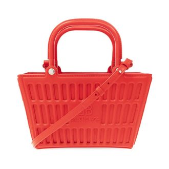 Balenciaga Mag Small Basket Bag - female - Balenciaga - Mini Bags - Red - ONE SIZE - Bags