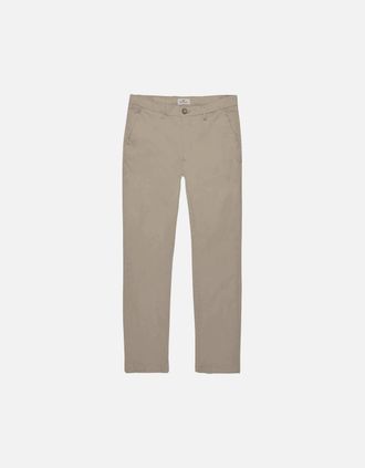 Aquascutum Mens Cotton Beige Slim Fit Chino - Cream