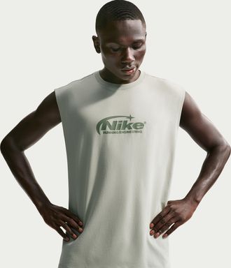 Nike Mens Dri-FIT Sleeveless Running T-Shirt in Green | IR4930-304