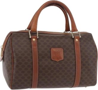 Celine Pre-owned Handbags, female, Brown, Size: ONE SIZE Pre-owned Vintage Boston Bag