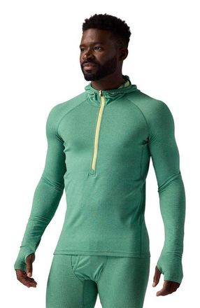 Backcountry Pines Microgrid Ultra-Lt Baselayer 1/2-Zip Scuba Top - Mens in Gearhead Green at Nordstrom, Size Xx-Large