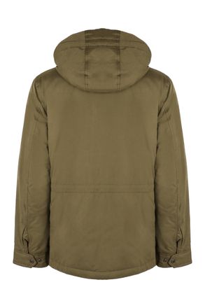 Woolrich Mens Field Hooded Parka - Khaki Cotton - Size X-Large