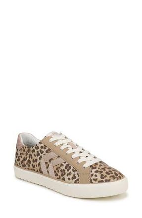 Dr. Scholls Offline Lace-Up Sneaker - Wide Width Available in Tan Leopard Faux Leather at Nordstrom Rack, Size 6.5