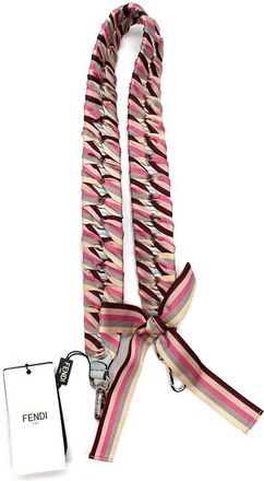 Fendi Striped Lace-Up Shoulder Strap