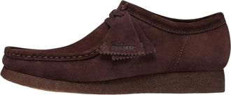 Clarks Wallabee - Heren - Veterschoenen - Bruin - 41 1/2 EU - Leer - Schoenen