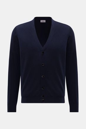 Braun Hamburg Men - Merino cardigan navy