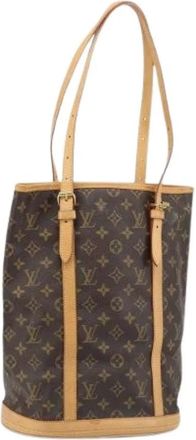 Louis Vuitton Pre-owned Bucket Bags, female, Brown, Size: ONE SIZE Pre-owned Monogram Bucket Bag