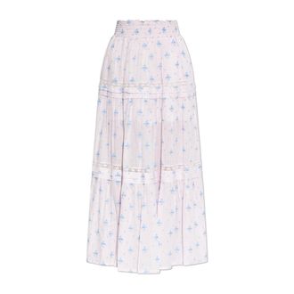 LoveShackFancy Mujer, Faldas, Púrpura, Talla: L