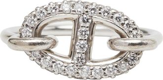 Herm&egrave;s White Gold (18K) Band Ring (Pre-Owned)