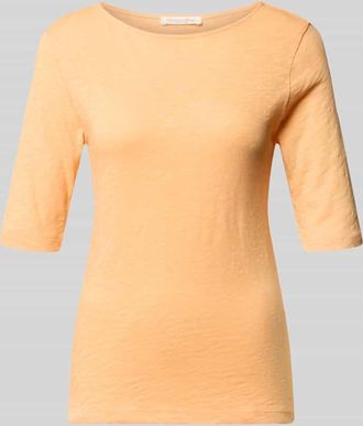Christian Berg T-Shirt mit U-Boot-Ausschnitt in Dunkelorange, Gr&ouml;&szlig;e XXL