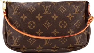 Louis Vuitton Pochette Accessoires Monogram Canvas clutch bag - Bruin
