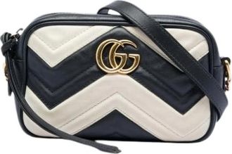 Gucci Pre-owned Quilted Crossbody Bag - Dames - Vintage Schoudertas - Veelkleurig - ONE Size - Leer - Vintage