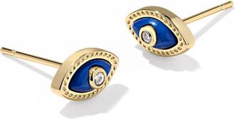 Kendra Scott Womens Mini Eye Stud Earrings In Gold
