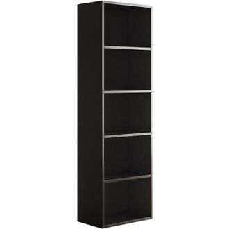 Vicco Libreria Bob, Nero, 40 x 132 cm con 5 scomparti