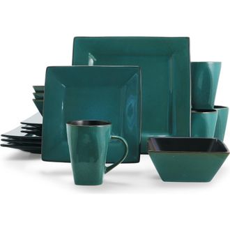 Gibson Home Kiesling 16 piece Dinnerware Set in Blue at Nordstrom