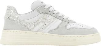 Hogan Sneakers, female, White, 5 1/2 UK, Suede Sneaker Polyester Composition